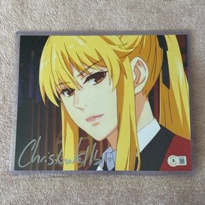 Kakegurui Mary Saotome Autographed Photo by Christina Kelly w/ COA